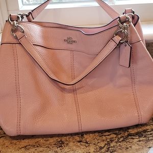 Pink Coach Leather Lexy Shoulder or Crossbody Bag